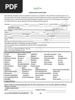 Acupuncture Intake Form