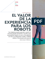 El Valor de La Experiencia Para Los Robots