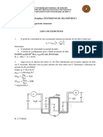 Lista de Exercícios 1 de Fenômenos