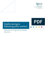 Deaths During or Following Police Contact:: Statistics For England and Wales 2013/14