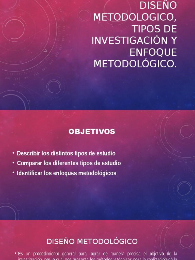 DISEÑO METODOLOGICO Tipos de Investigación y Enfoque PDF