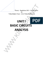 EE6201 Circuit Theory Regulation 2013 Lecture Notes PDF