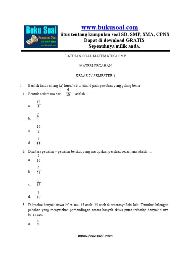 Situs Tentang Kumpulan Soal Sd Smp Sma Cpns Dapat Di Download