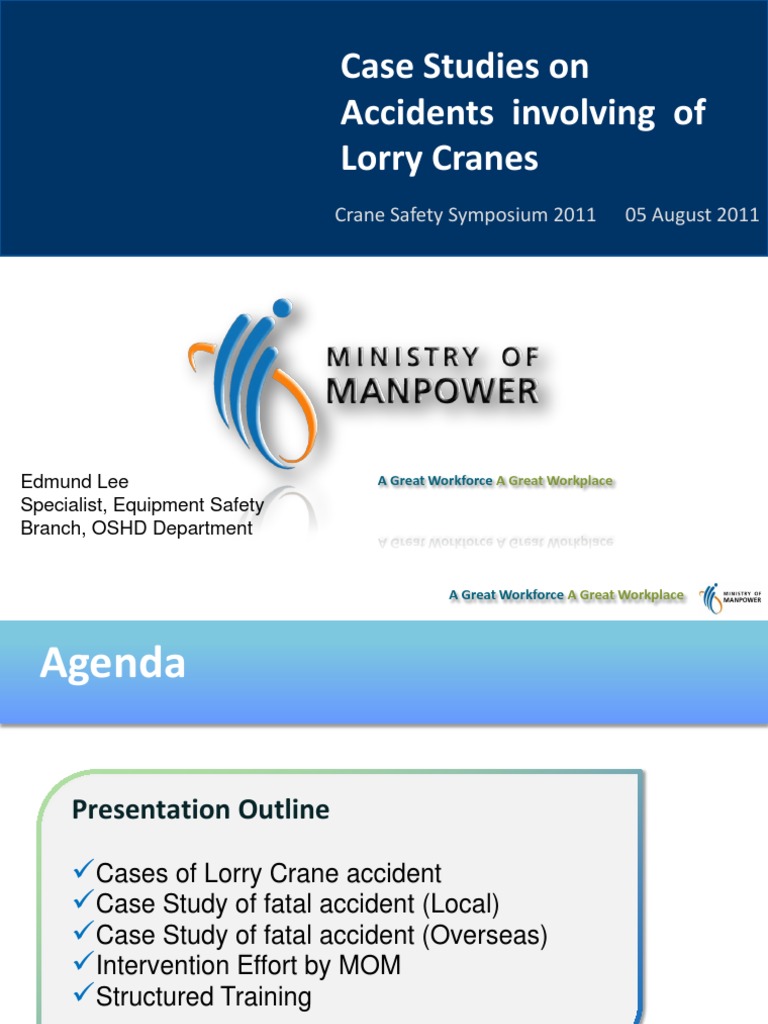 Case Studies On Accidents Involving Lorry Crane | PDF | Crane (Machine ...