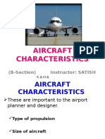 Aircraft Characteristics: (B-Section) Instructor: SATISH Sajja