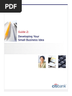 Guide 2:: Developing Your Small Business Idea