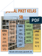 Jadwal Piket Kelas 5b