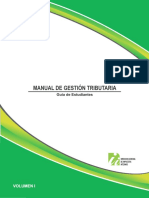 Manual de Gestion Tributaria, Guía para Estudiante Vol. 1