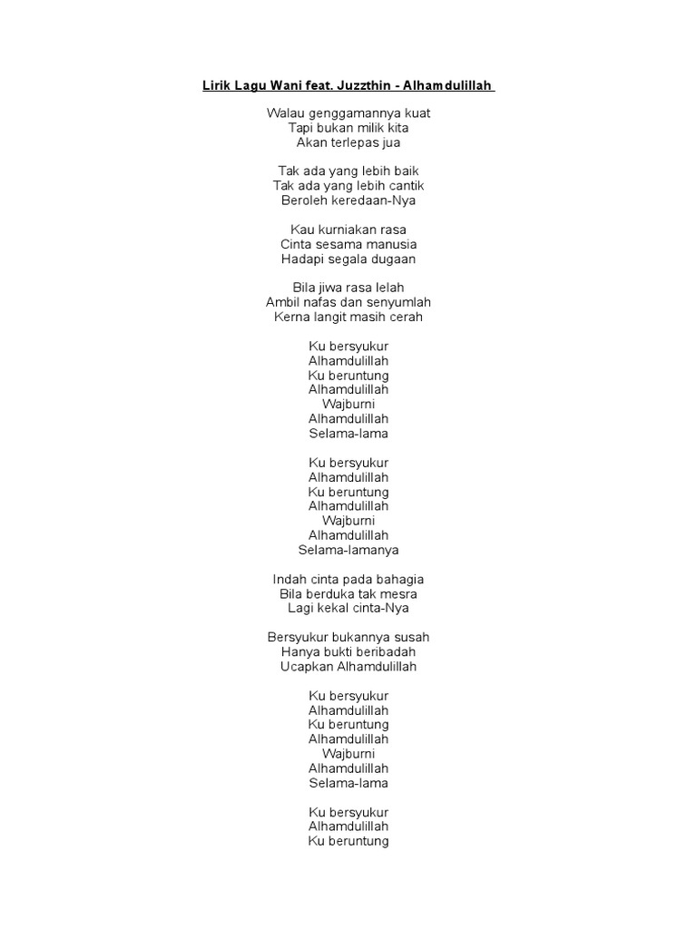 12++ Lirik lagu berpisah jua info