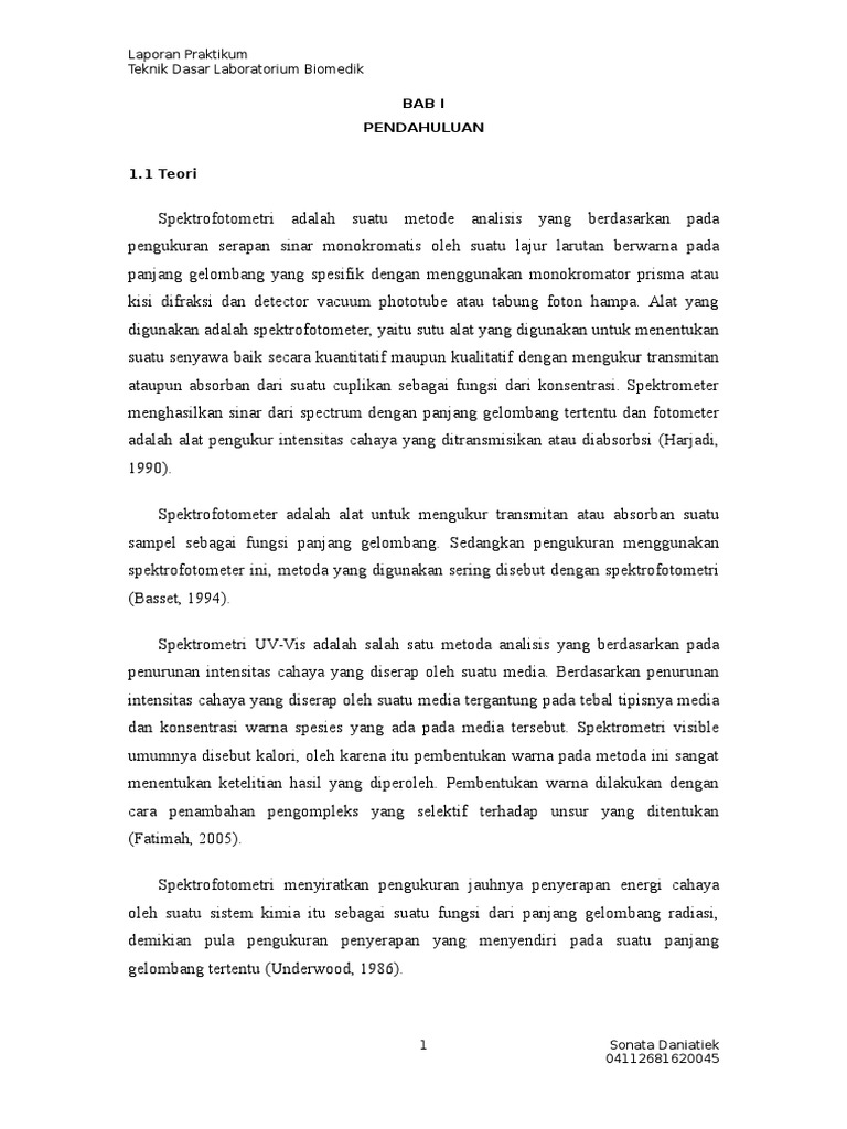 Bab I Pendahuluan Laporan Praktikum Teknik Dasar
