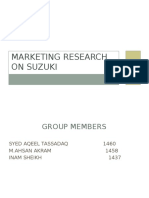 Marketing Research On Suzuki