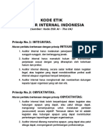 Kode Etik Auditor Intern The Iia Indonesia