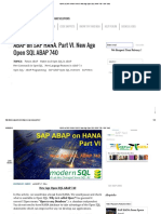 Abap On Sap Hana. Part Vi