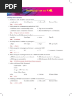 Introduction To XML: A. Multiple Choice Questions