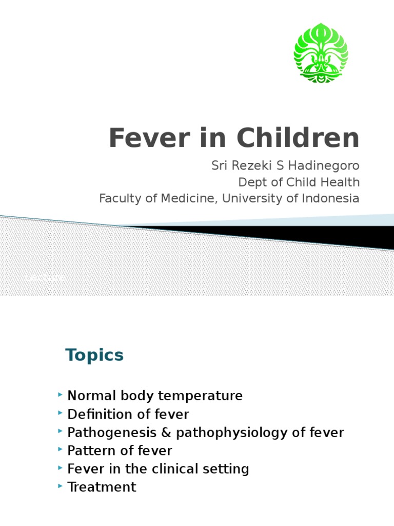 Understanding Childhood Fever | PDF | Fever | Rtt