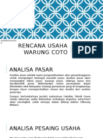 Rencana Usaha Warung Coto