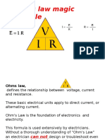 Ohm's law magic triangle