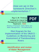 How Close Are We in The Water Framework Directive's Implementation ?