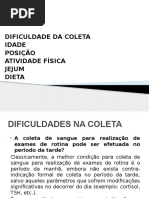Dificuldades Na Coleta