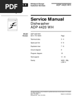 Service Manual: Dishwasher ADP 4420 WH