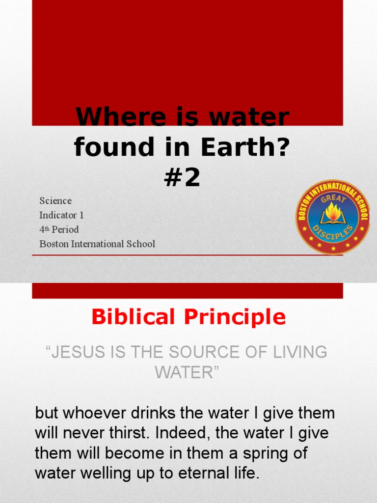 Where Is Water Found