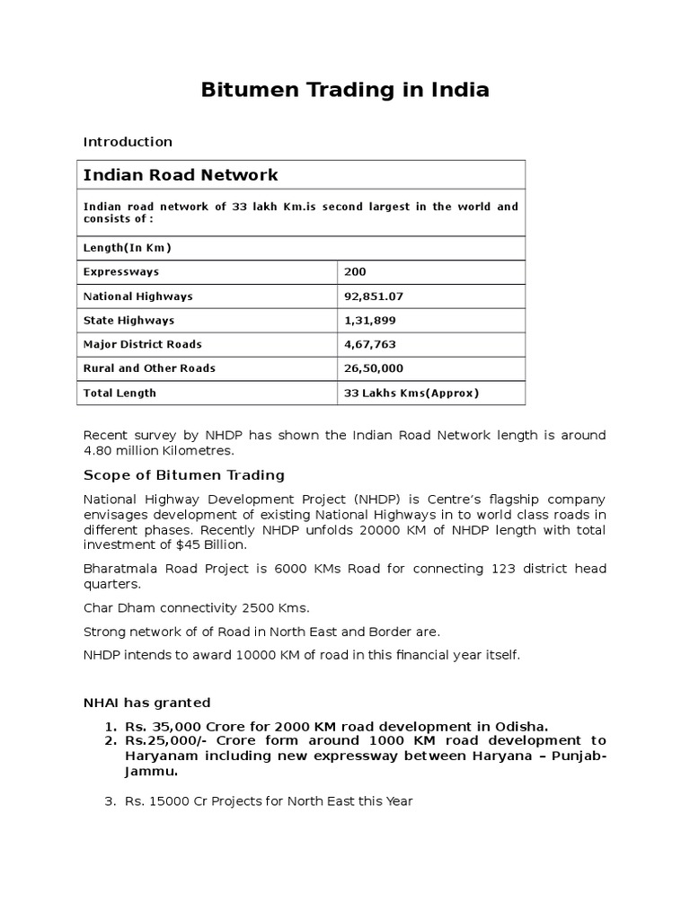 Bitumen | PDF | Land Transport | Road Transport