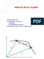 CINEMÁTICA EN EL PLANO: MOVIMIENTO PARABÓLICO Y CIRCULAR