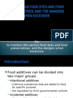 Tik: To Mention The Various Food Dyes and Food Preservatives, and The Dangers When Excessive