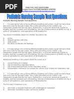 Download Pediatric Nursing Sample Test Questions by Filipino Nurses Central SN32941231 doc pdf