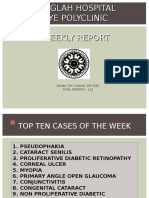 Sanglah Hospital Eye Polyclinic Weekly Report: January 15 - January 19 2015 Total Patients: 113