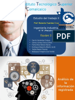 Analisis de La Inf. Registrada (Estudio Del Trabajo II)