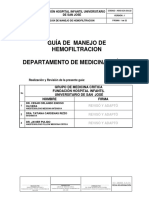  Guia de Manejo de Hemofiltracion