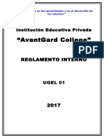 Reglamento Interno AvantGard College