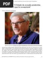 Michael Löwy_ “O Estado de Exceção Predomina