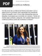 Violência Política Contra as Mulheres – Blog Da Boitempo