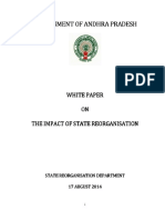 Final White Paper on Impact of State Reorganization