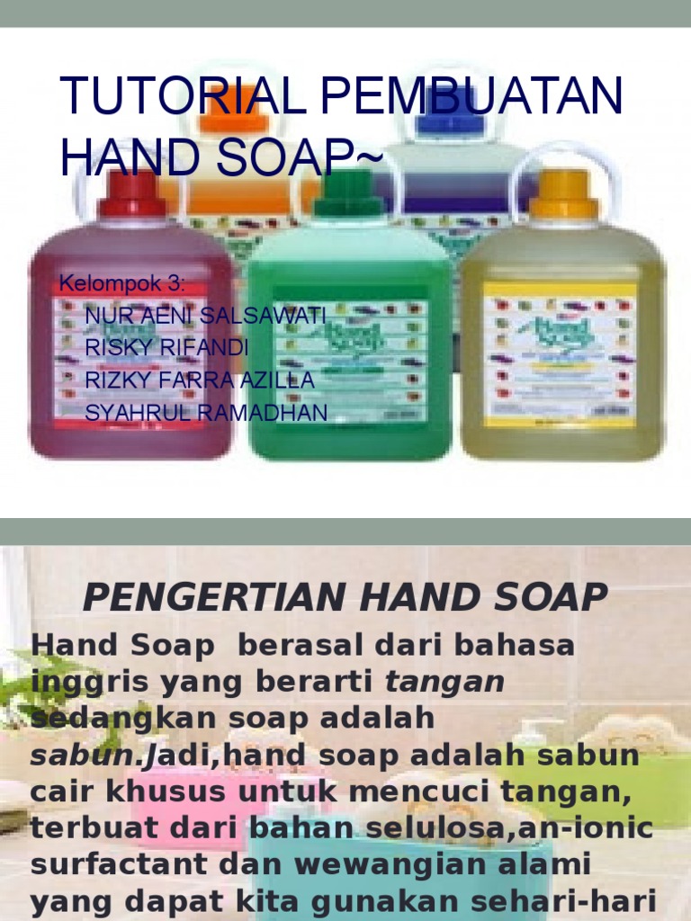 Cara Pembuatan Hand Soap | PDF | Kesehatan Holistik