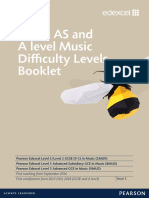 GCSE as and a Level Music Difficulty Levels Booklet