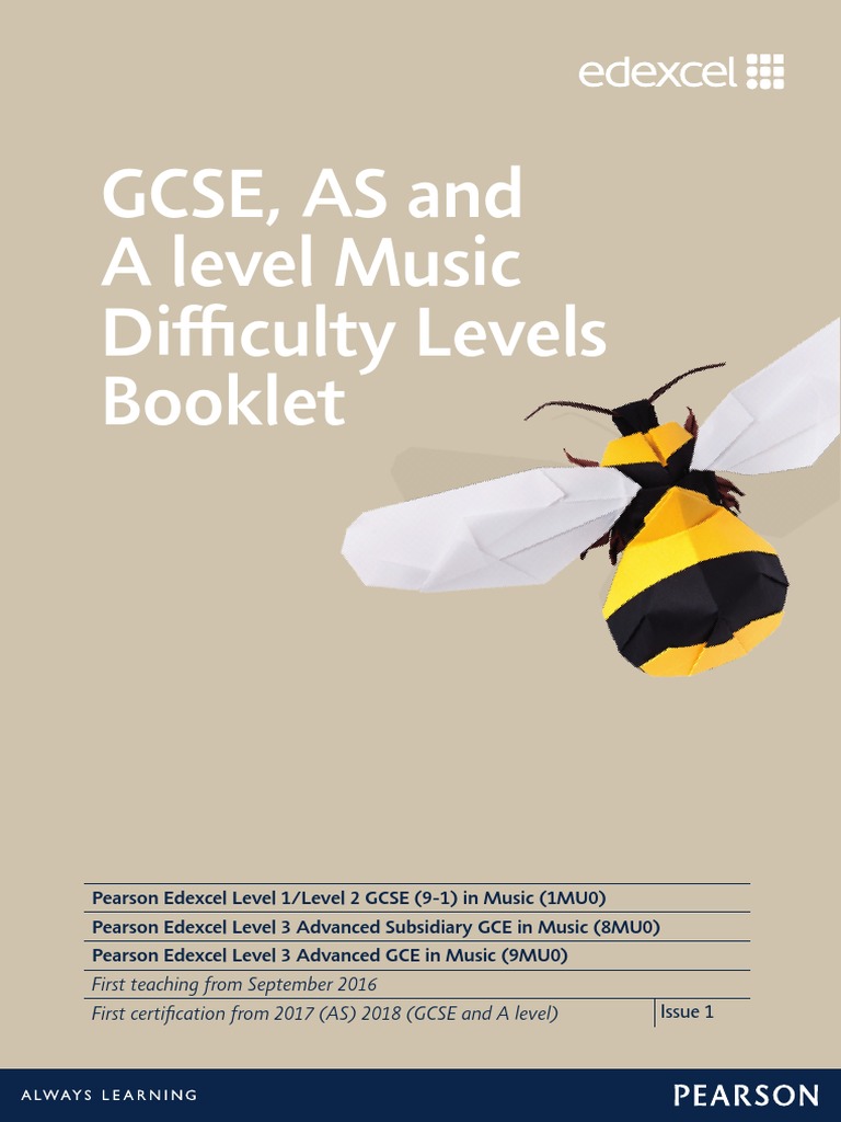 Como Pasar Nivel 371 Candy Crush GCSE As and A Level Music Difficulty Levels Booklet | PDF