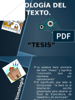 Tipología Del Texto Tesis