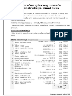 II. Proracun Glavnog Nosaca