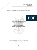 Informe de Laboratorio III Fluidos y Maquinas Hidraulicas