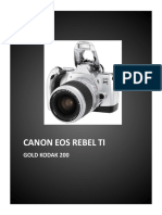 Canon Eos Rebel Ti: Gold Kodak 200