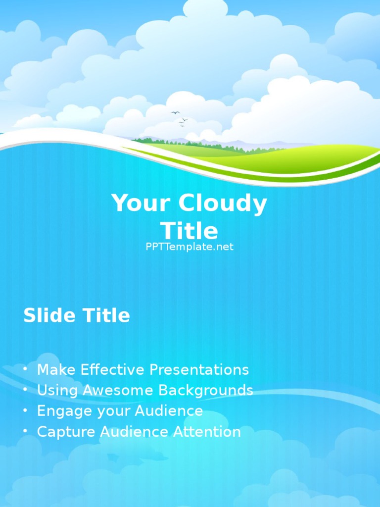 Sky Ppt Template Pdf
