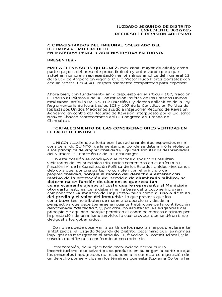 Recurso Adhesivo de Revison DAP | PDF | Caso de ley | Impuestos