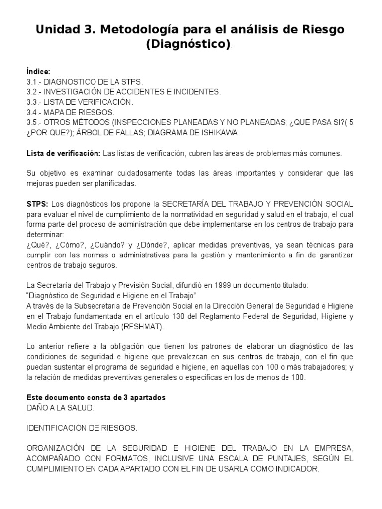 Metodología de Análisis de Riesgos Laborales | PDF | La seguridad ...