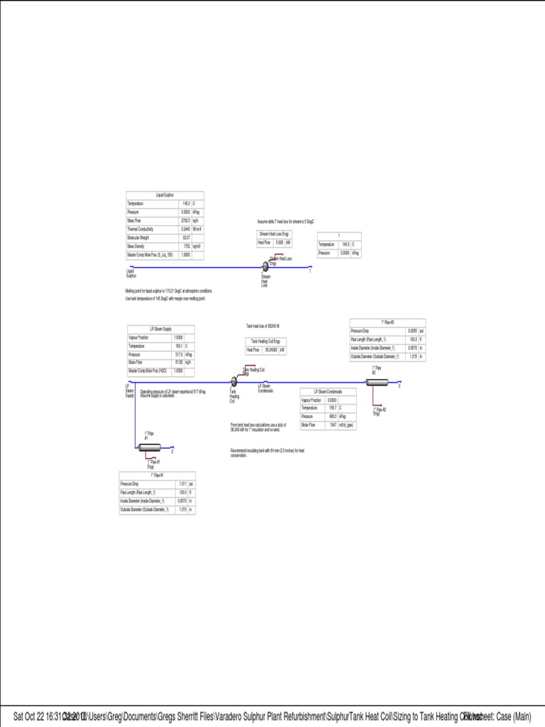 Sizing of Tank Heating Coil | PDF