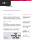 Mindtree Brochures Selenium Automation Framework Saf PDF