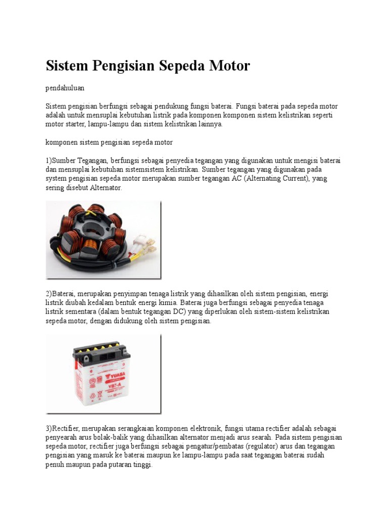 Sistem Pengisian Sepeda