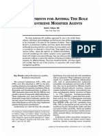 New Treatments For Asthma - The Role of Leucotrine Modifiers Agents